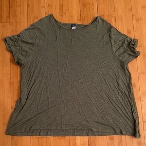 Old Navy Women's Olive Short Sleeve Crew Tee